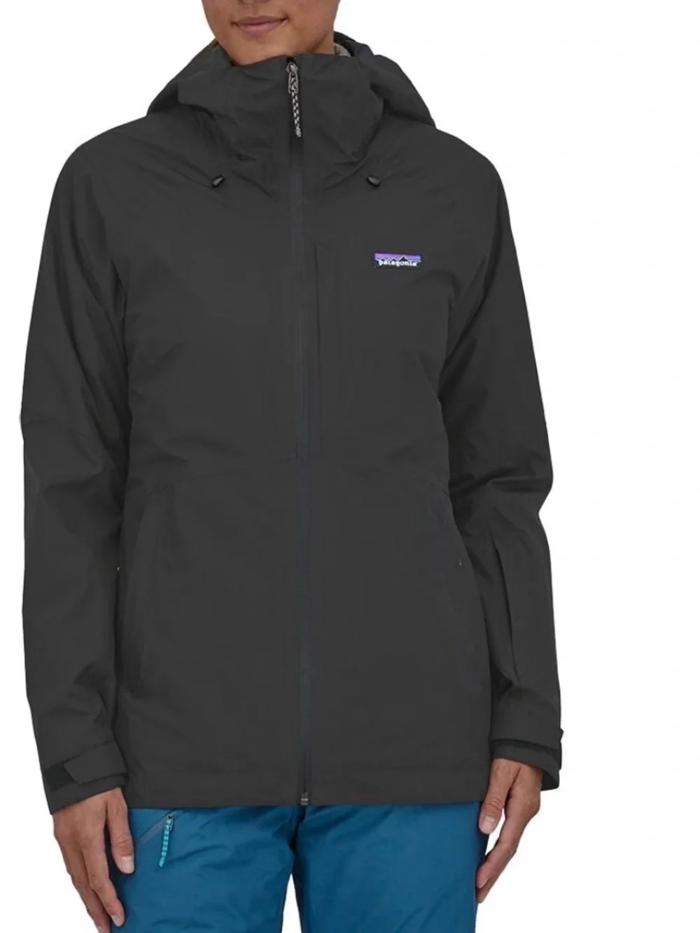 Patagonia 3-in-1 Powder Town Jacket Women's Size Medium in Black - Picture 3 of 15